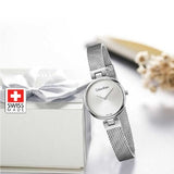 Buy Shop Calvin Klein Authentic White Dial Silver Mesh Bracelet Watch for Women - K8G23126 USA Online