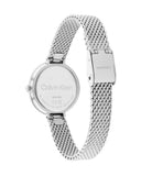 Buy Shop Calvin Klein Authentic White Dial Silver Mesh Bracelet Watch for Women - K8G23126 USA Online