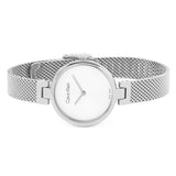 Buy Shop Calvin Klein Authentic White Dial Silver Mesh Bracelet Watch for Women - K8G23126 USA Online