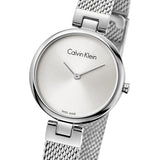 Buy Shop Calvin Klein Authentic White Dial Silver Mesh Bracelet Watch for Women - K8G23126 USA Online