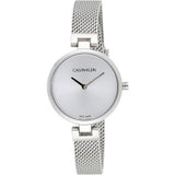 Buy Shop Calvin Klein Authentic White Dial Silver Mesh Bracelet Watch for Women - K8G23126 USA Online
