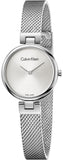 Buy Shop Calvin Klein Authentic White Dial Silver Mesh Bracelet Watch for Women - K8G23126 USA Online