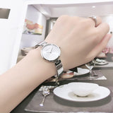 Buy Shop Calvin Klein Authentic White Dial Silver Steel Strap Watch for Women - K8G23146 USA Online