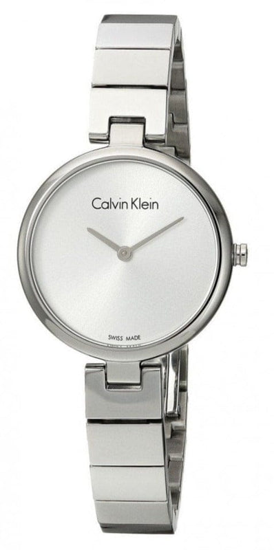 Buy Shop Calvin Klein Authentic White Dial Silver Steel Strap Watch for Women - K8G23146 USA Online