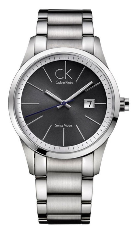 Buy Shop Calvin Klein Bold Black Dial Silver Steel Strap Watch for Men - K2246107 USA Online
