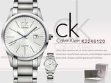 Buy Shop Calvin Klein Bold Silver Dial Silver Steel Strap Watch for Men - K2246120 USA Online
