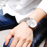 Buy Shop Calvin Klein Bold Silver Dial Silver Steel Strap Watch for Men - K2246120 USA Online
