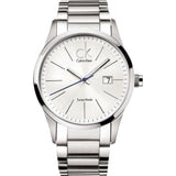 Buy Shop Calvin Klein Bold Silver Dial Silver Steel Strap Watch for Men - K2246120 USA Online