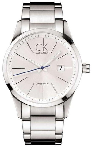 Buy Shop Calvin Klein Bold Silver Dial Silver Steel Strap Watch for Men - K2246120 USA Online