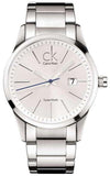 Buy Shop Calvin Klein Bold Silver Dial Silver Steel Strap Watch for Men - K2246120 USA Online