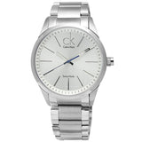 Buy Shop Calvin Klein Bold White Dial Silver Steel Strap Watch for Men - K2241120 USA Online