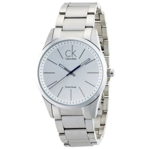 Buy Shop Calvin Klein Bold White Dial Silver Steel Strap Watch for Men - K2241120 USA Online
