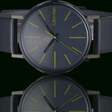 Buy Shop Calvin Klein Boost Black Dial Black Leather Strap Watch for Men - K7Y214CL USA Online