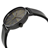 Buy Shop Calvin Klein Boost Black Dial Black Leather Strap Watch for Men - K7Y214CL USA Online