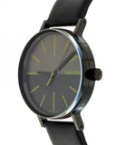Buy Shop Calvin Klein Boost Black Dial Black Leather Strap Watch for Men - K7Y214CL USA Online