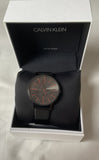 Buy Shop Calvin Klein Boost Black Dial Black Leather Strap Watch for Men - K7Y214CY USA Online