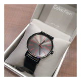Buy Shop Calvin Klein Boost Black Dial Black Leather Strap Watch for Men - K7Y214CY USA Online