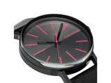 Buy Shop Calvin Klein Boost Black Dial Black Leather Strap Watch for Men - K7Y214CY USA Online
