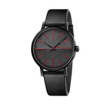 Buy Shop Calvin Klein Boost Black Dial Black Leather Strap Watch for Men - K7Y214CY USA Online