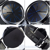 Buy Shop Calvin Klein Boost Black Dial Black Leather Strap Watch for Men - K7Y214CZ USA Online