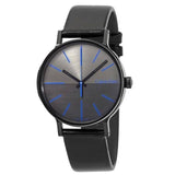 Buy Shop Calvin Klein Boost Black Dial Black Leather Strap Watch for Men - K7Y214CZ USA Online