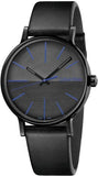 Buy Shop Calvin Klein Boost Black Dial Black Leather Strap Watch for Men - K7Y214CZ USA Online