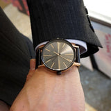 Buy Shop Calvin Klein Boost Black Dial Black Leather Strap Watch for Men - K7Y21TCZ USA Online