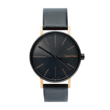 Buy Shop Calvin Klein Boost Black Dial Black Leather Strap Watch for Men - K7Y21TCZ USA Online