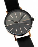 Buy Shop Calvin Klein Boost Black Dial Black Leather Strap Watch for Men - K7Y21TCZ USA Online