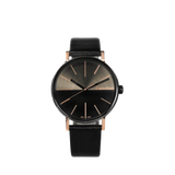 Buy Shop Calvin Klein Boost Black Dial Black Leather Strap Watch for Men - K7Y21TCZ USA Online