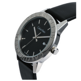 Buy Shop Calvin Klein Steady Black Dial Black Leather Strap Watch for Women - K7Q211C1 USA Online