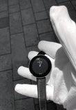 Buy Shop Calvin Klein Chic Black Dial Black Leather Strap Watch for Women - K7N23CB1 USA Online