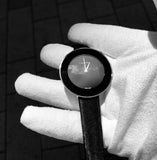 Buy Shop Calvin Klein Chic Black Dial Black Leather Strap Watch for Women - K7N23CB1 USA Online