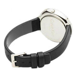 Buy Shop Calvin Klein Chic Black Dial Black Leather Strap Watch for Women - K7N23CB1 USA Online