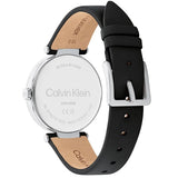 Buy Shop Calvin Klein Chic Black Dial Black Leather Strap Watch for Women - K7N23CB1 USA Online