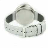 Buy Shop Calvin Klein Chic Silver Dial White Leather Strap Watch for Women - K7N23UP8 USA Online
