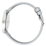 Buy Shop Calvin Klein Chic Silver Dial White Leather Strap Watch for Women - K7N23UP8 USA Online