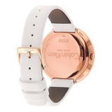 Buy Shop Calvin Klein Chic White Dial White Leather Strap Watch for Women - K7N236K2 USA Online