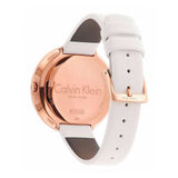 Buy Shop Calvin Klein Chic White Dial White Leather Strap Watch for Women - K7N236K2 USA Online
