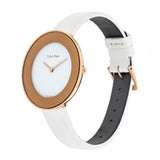 Buy Shop Calvin Klein Chic White Dial White Leather Strap Watch for Women - K7N236K2 USA Online