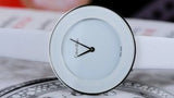 Buy Shop Calvin Klein Chic White Dial White Leather Strap Watch for Women - K7N23TK2 USA Online