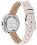 Buy Shop Calvin Klein Chic White Dial White Leather Strap Watch for Women - K7N23TK2 USA Online