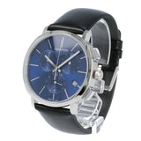 Buy Shop Calvin Klein Chronograph Blue Dial Black Leather Strap Watch for Men - K8Q371CN USA Online