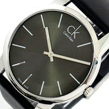 Buy Shop Calvin Klein City Black Dial Black Leather Strap Watch for Men - K2G21107 USA Online
