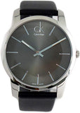 Buy Shop Calvin Klein City Black Dial Black Leather Strap Watch for Men - K2G21107 USA Online