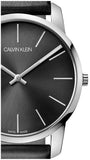 Buy Shop Calvin Klein City Black Dial Black Leather Strap Watch for Men - K2G21107 USA Online
