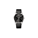 Buy Shop Calvin Klein City Black Dial Black Leather Strap Watch for Men - K2G21107 USA Online