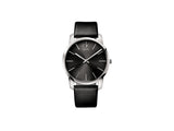 Buy Shop Calvin Klein City Black Dial Black Leather Strap Watch for Men - K2G21107 USA Online