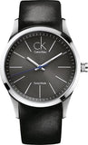 Buy Shop Calvin Klein City Black Dial Black Leather Strap Watch for Men - K2G21107 USA Online