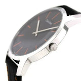 Buy Shop Calvin Klein City Black Dial Black Leather Strap Watch for Men - K2G211C1 USA Online